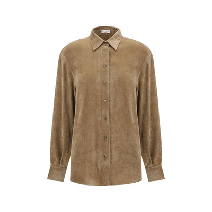 Brunello Cucinelli Beige Viscose Dress Shirt