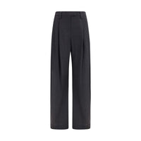Brunello Cucinelli Pantaloni eleganti grigi in lana Oves Aries