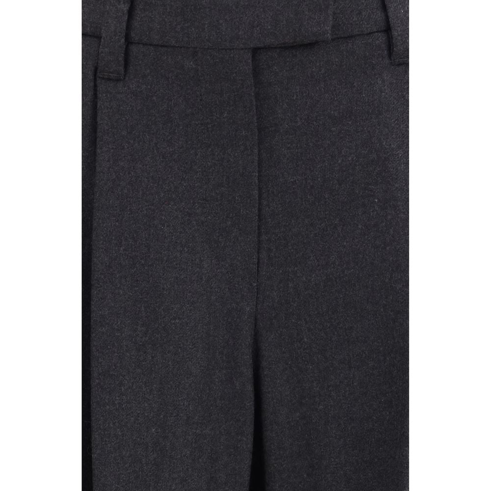 Brunello Cucinelli Pantaloni eleganti grigi in lana Oves Aries