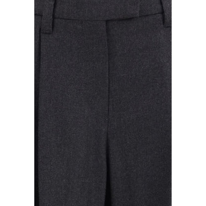 Brunello Cucinelli Pantaloni eleganti grigi in lana Oves Aries