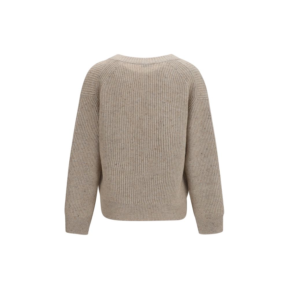 Brunello Cucinelli Felpa Beige in Cashmere