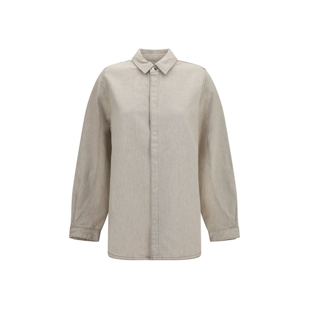 Jacquemus Camicia Denim Beige