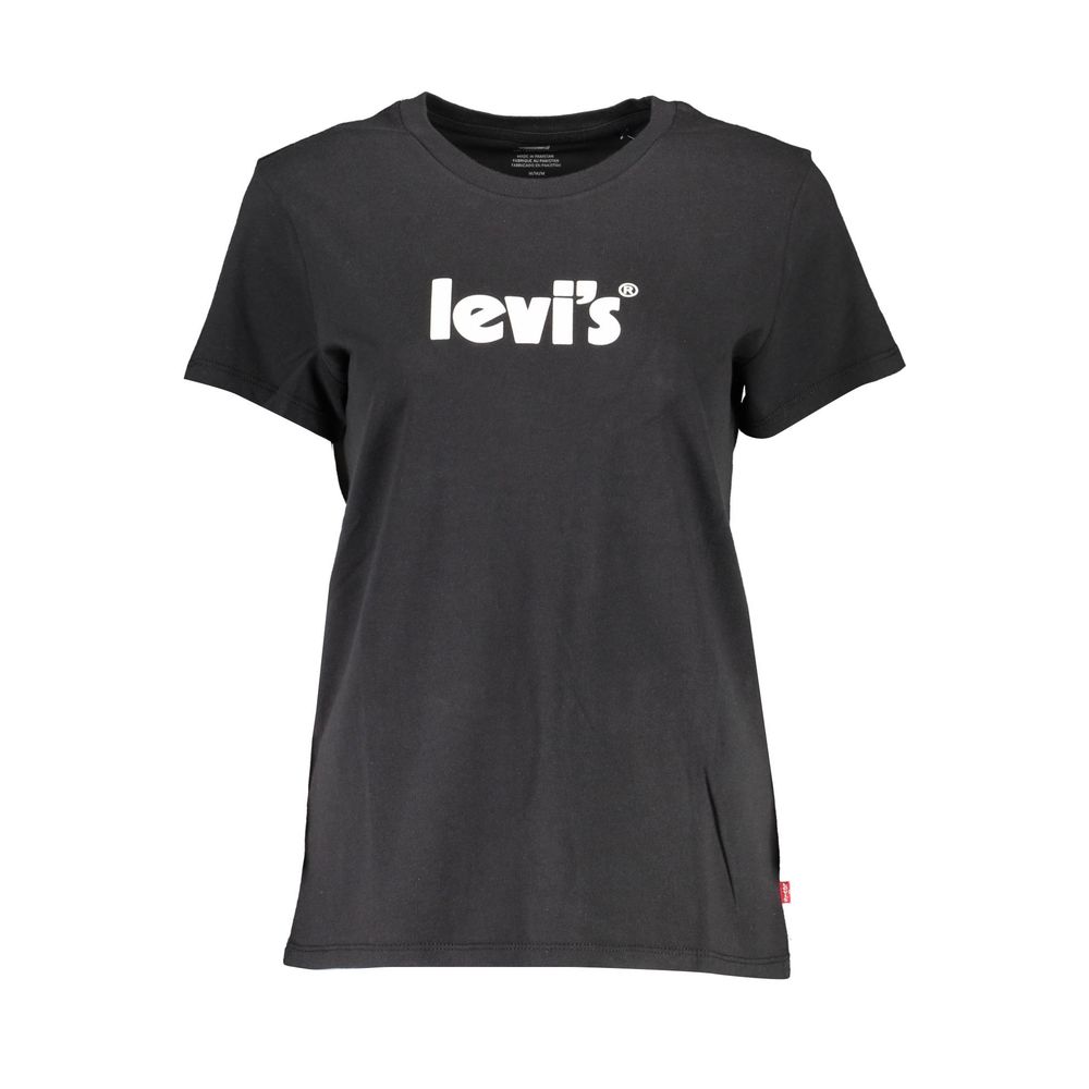 T-shirt da donna in cotone nero Levi's