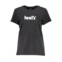 T-shirt da donna in cotone nero Levi's