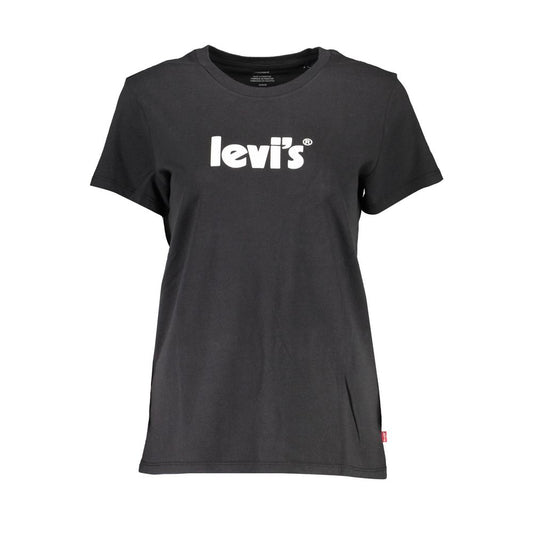 T-shirt da donna in cotone nero Levi's