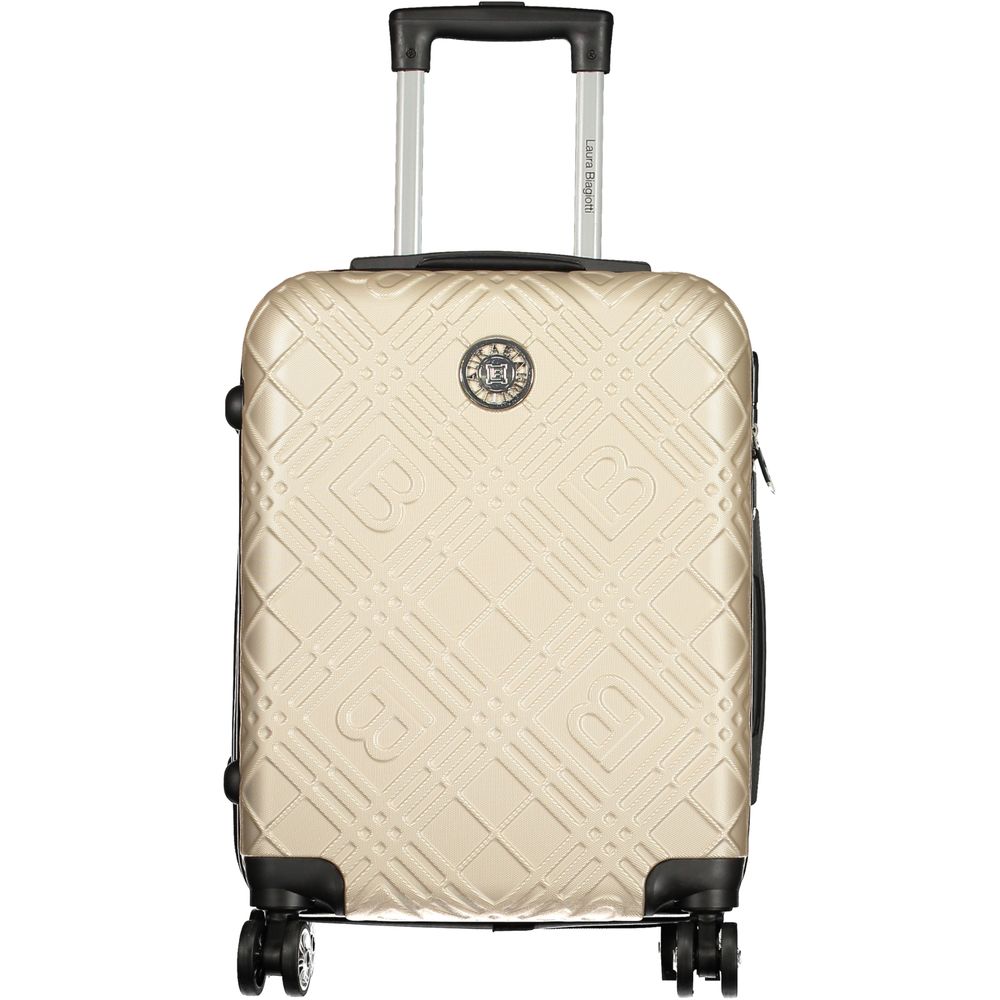 Borsa da viaggio da donna Laura Biagiotti in poliuretano dorato