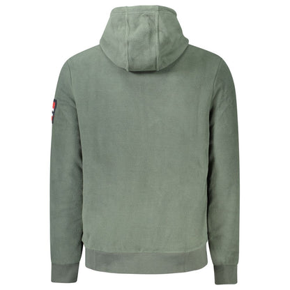 Norvegia 1963 Felpa con cappuccio da uomo in poliestere verde