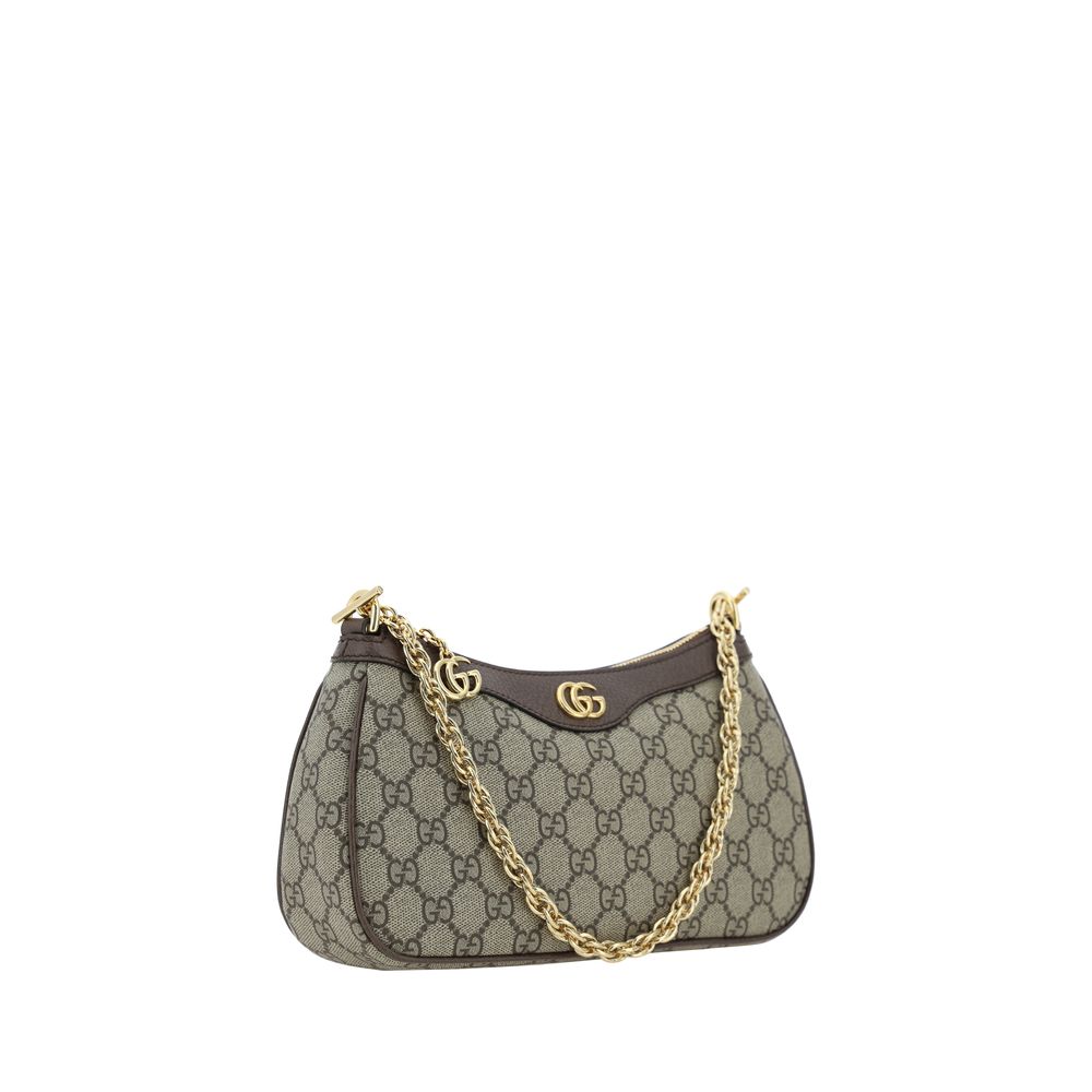 Sac à bandoulière en coton marron Gucci