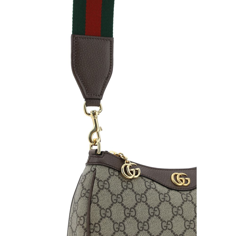 Sac à bandoulière en coton marron Gucci