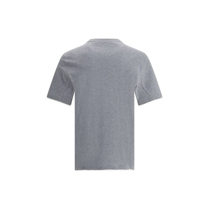 T-shirt grigia in cotone Brunello Cucinelli