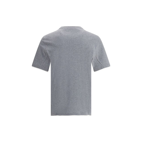 Brunello Cucinelli Grijs Katoenen T-shirt