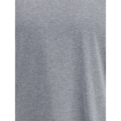 T-shirt grigia in cotone Brunello Cucinelli
