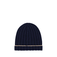 Brunello Cucinelli Blue Cashmere Beanie