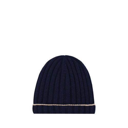 Gorro de cachemir azul Brunello Cucinelli