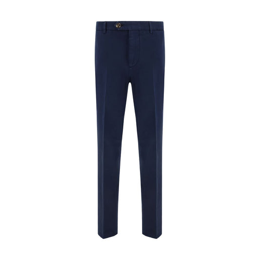 Pantalone Casual Brunello Cucinelli in Cotone Blu