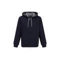 Brunello Cucinelli Blaues Baumwoll-Sweatshirt