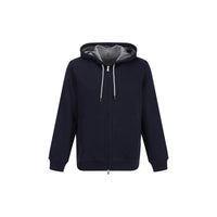Brunello Cucinelli Blue Cotton Sweatshirt
