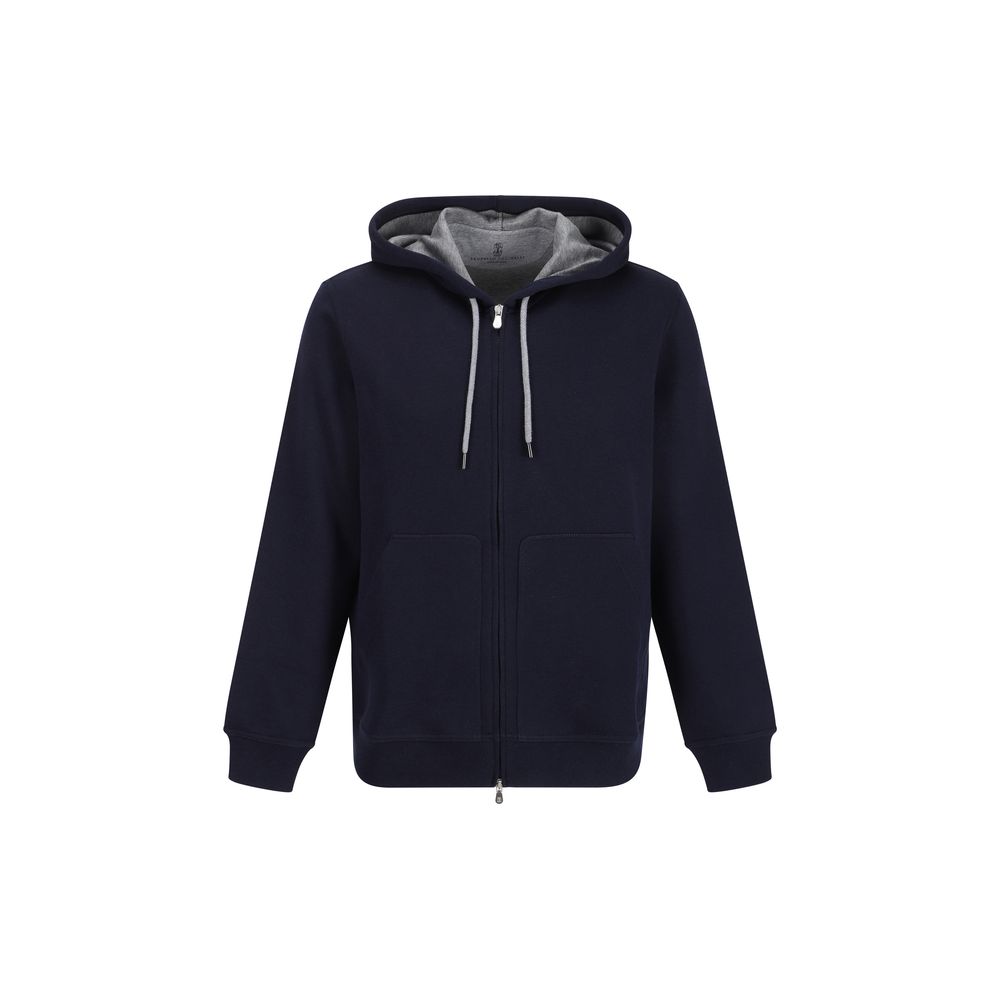 Brunello Cucinelli Blauwe Katoenen Sweatshirt
