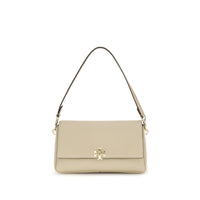 Tory Burch Beige Calf Leather Bos Taurus Shoulder Bag