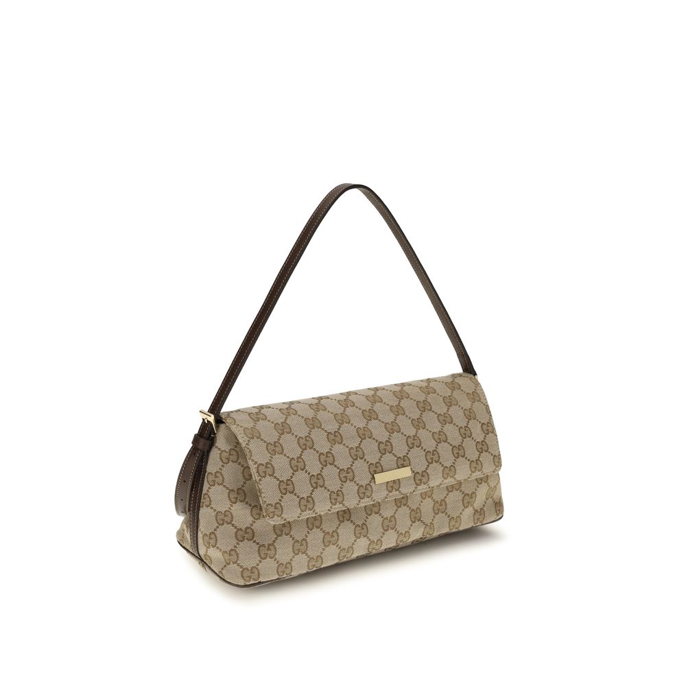 Gucci Handtasche aus braunem Stoff