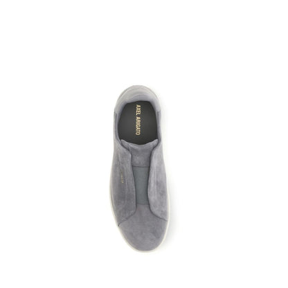 Axel Arigato Gray Calf Leather Bos Taurus Low Top Sneakers