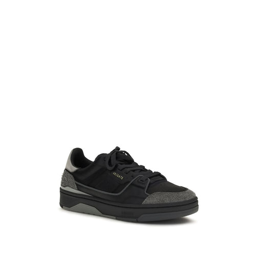 Axel Arigato Schwarze Kalbsleder Bos Taurus Low-Top-Sneaker