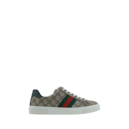 Sneakers basse Gucci in polietilene beige