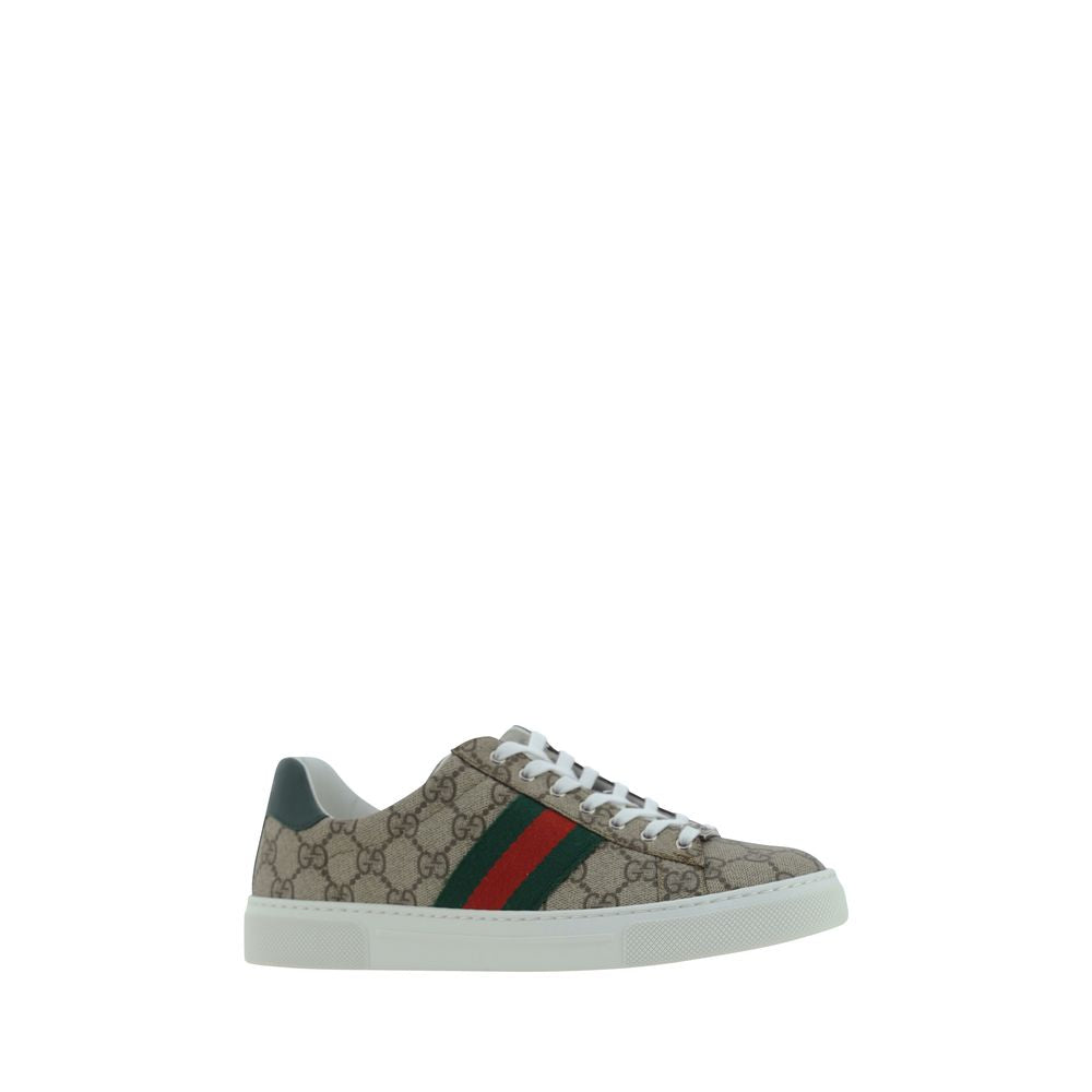 Baskets basses Gucci en polyéthylène beige