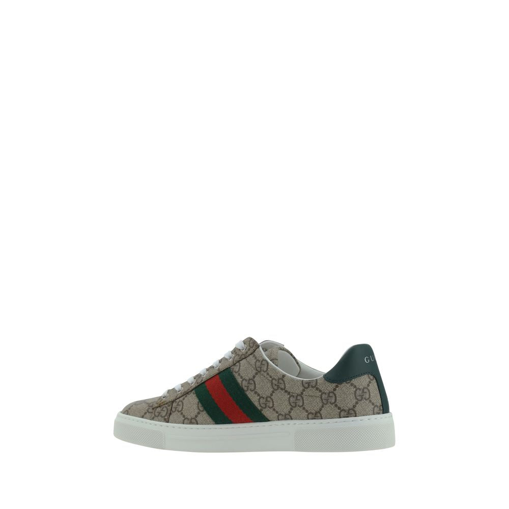 Baskets basses Gucci en polyéthylène beige