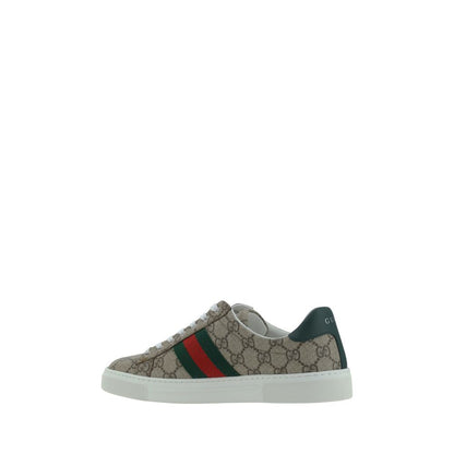 Sneakers basse Gucci in polietilene beige