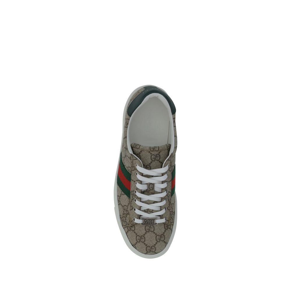 Baskets basses Gucci en polyéthylène beige