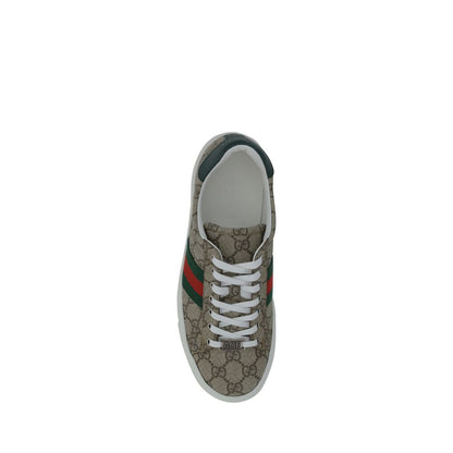 Sneakers basse Gucci in polietilene beige