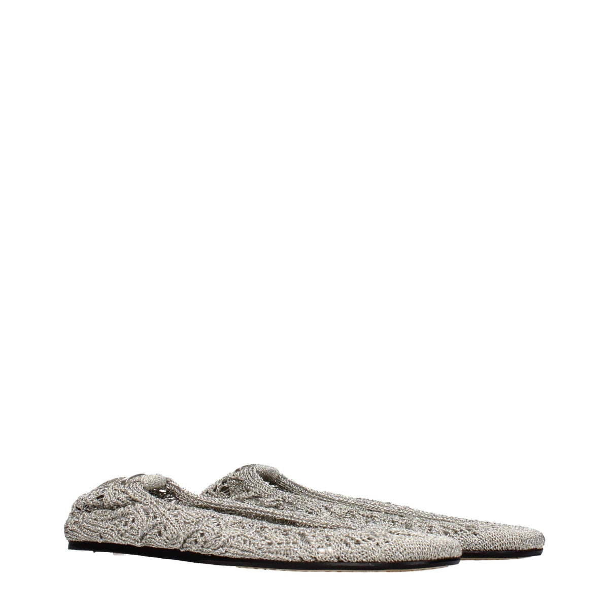 Isabel Marant Grijze stoffen ballerina's