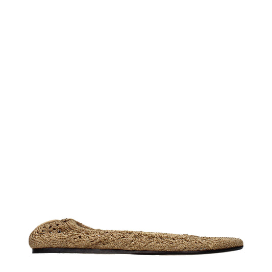 Ballerine in tessuto dorato Isabel Marant