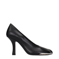 Burberry Black Leather High Heel Pumps