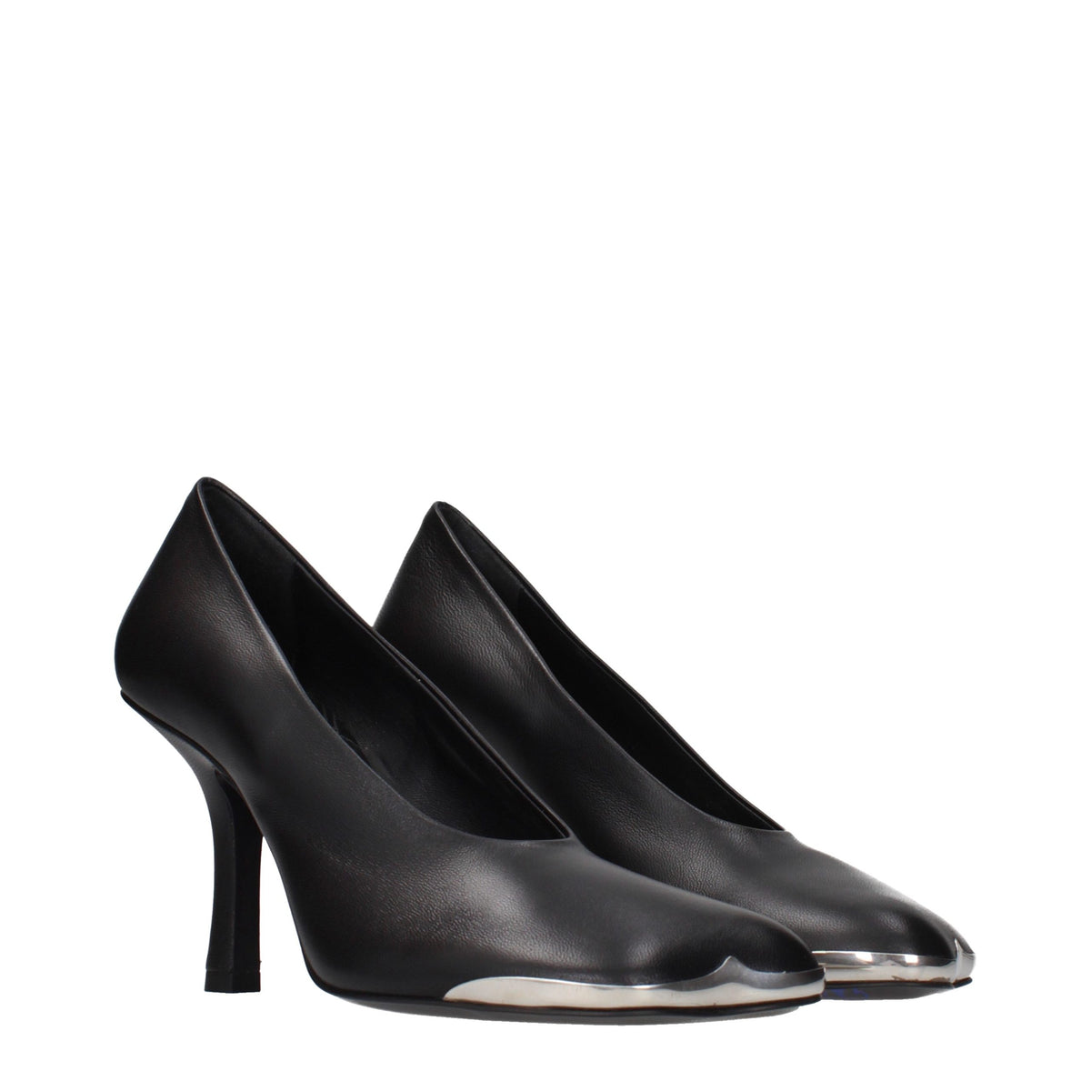 Burberry Pumps aus schwarzem Leder mit hohem Absatz