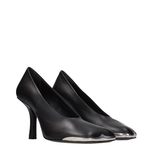 Burberry Pumps aus schwarzem Leder mit hohem Absatz