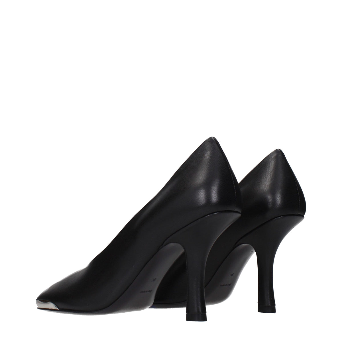 Burberry Pumps aus schwarzem Leder mit hohem Absatz