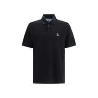 Chemise noire en coton Brunello Cucinelli