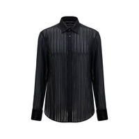 Gucci Black Silk Dress Shirt
