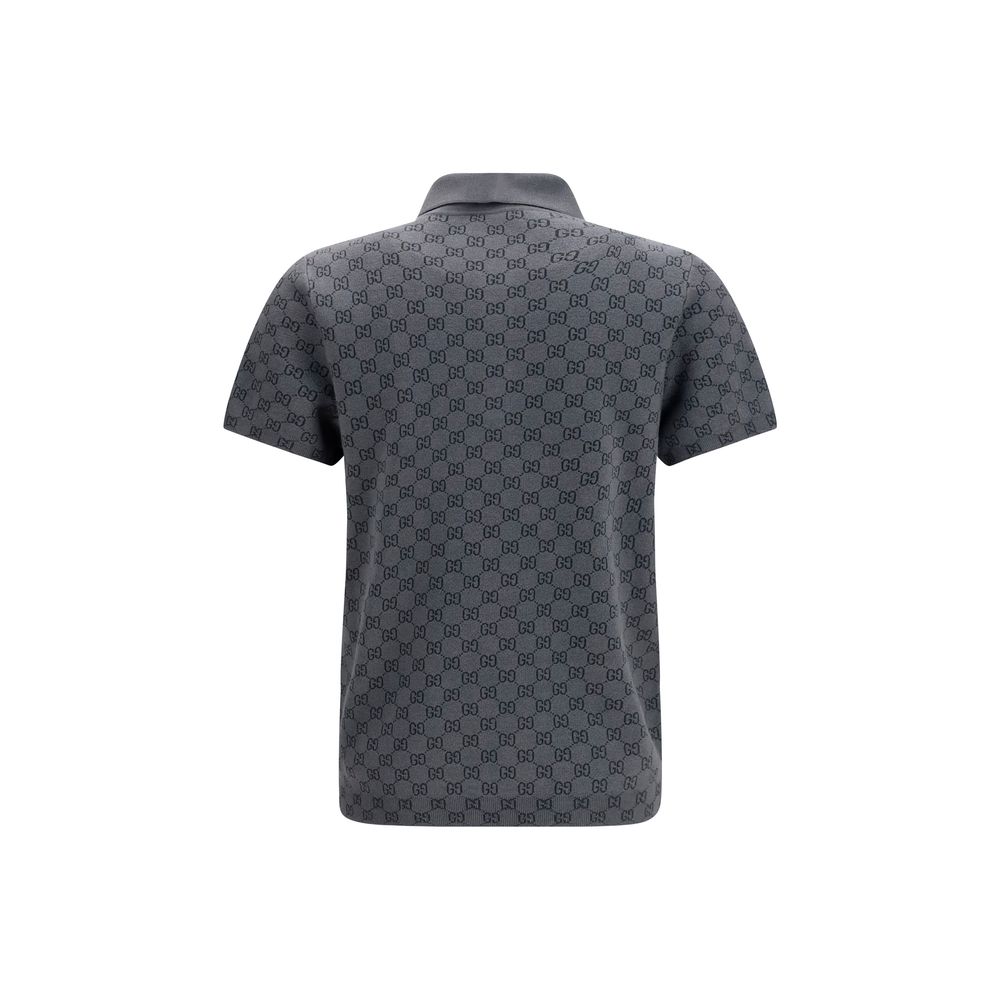 Gucci grijs poloshirt van lamsleer (Ovis aries)