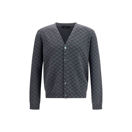 Cardigan Oversize Gucci in Lana Grigia Aries