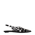 Les ballerines en cuir noir The Attico
