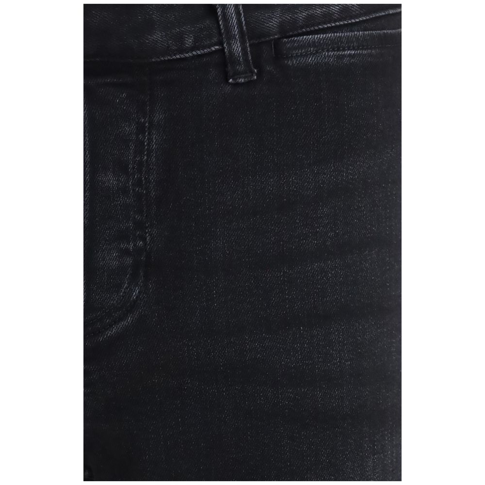 Jeans svasati Gucci neri in cotone