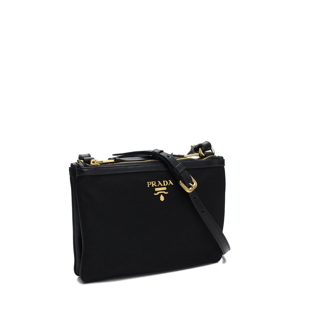 Prada zwarte nylon crossbodytas