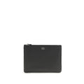 Valentino Garavani Schwarze Clutch-Tasche aus Kalbsleder Bos Taurus