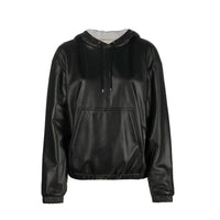 Saint Laurent Black Leather Tank Tops