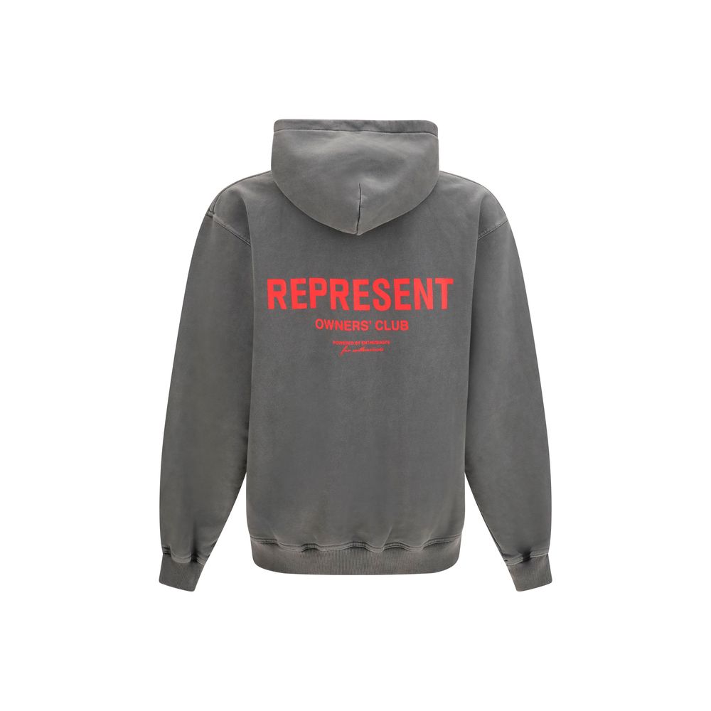 Graues Baumwoll-Sweatshirt darstellen