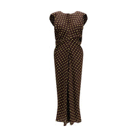 Marni Brown Silk Casual Dress