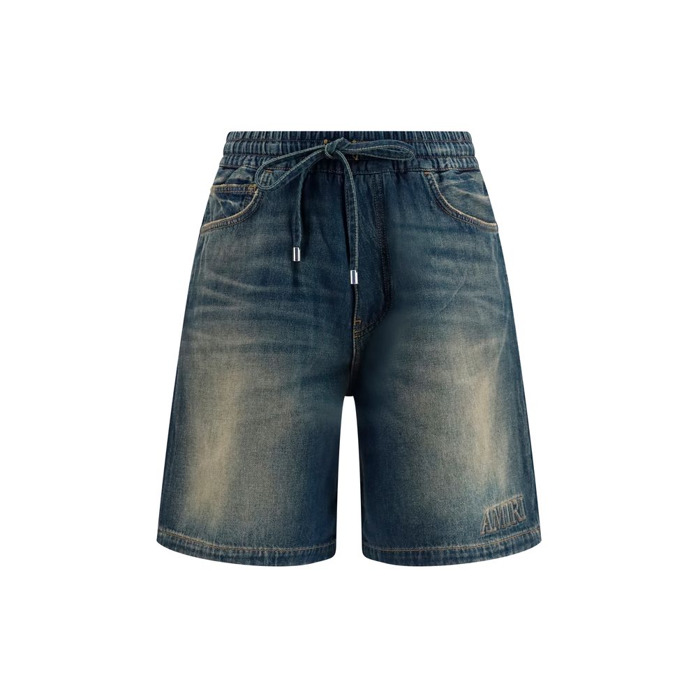 Shorts Bermuda Amiri in cotone blu